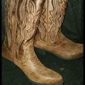 JustFab Cowboy Boots